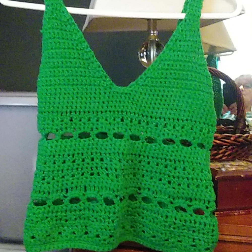 A knitted summer tank top